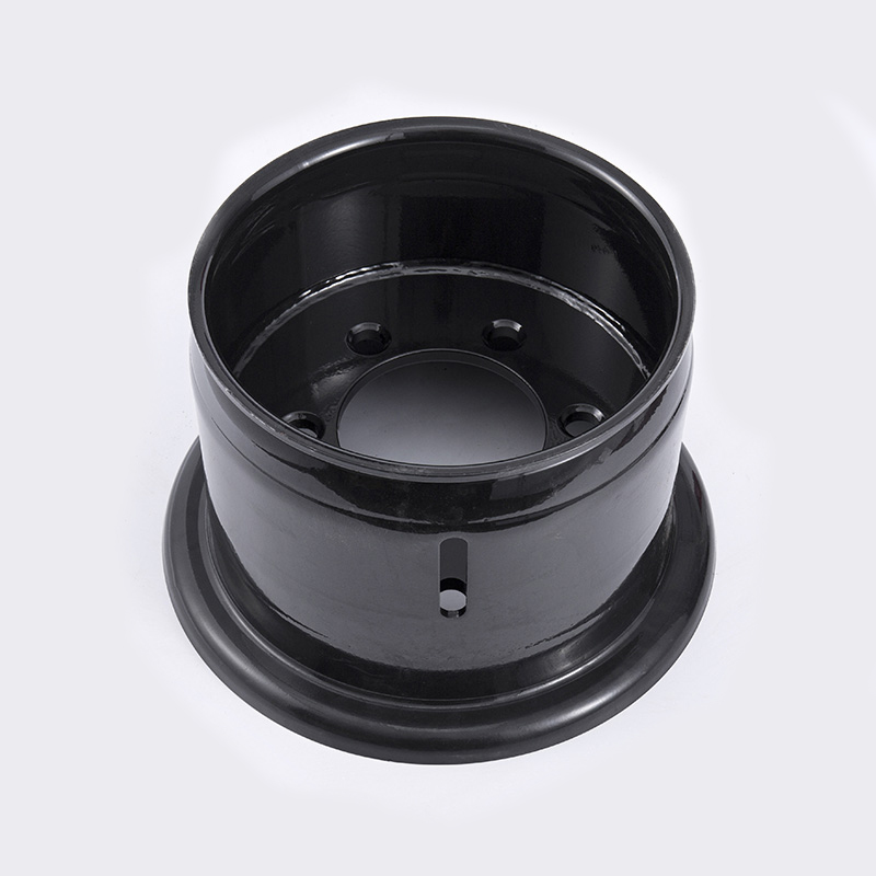 Forklift Hangzhou 30J pelek roda baja satu bagian 23x9-12 Forklift Hangzhou 30J pelek roda baja satu bagian 23x9-12